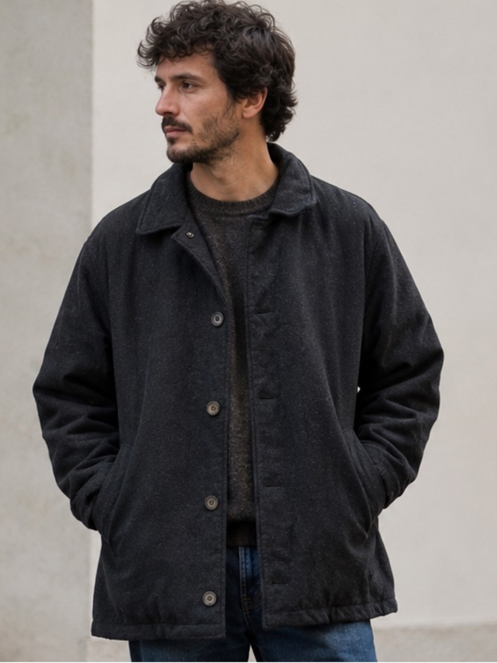 Vintage Woolrich Wool-Blend Chore Coat Jacket Heritage/ Preppy/Winter XL-XXL